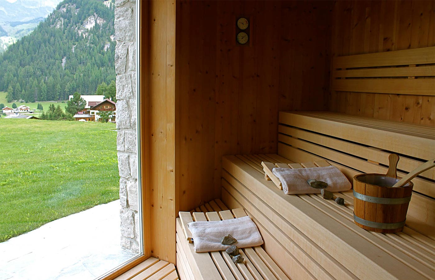 01 sauna chalet dlaces